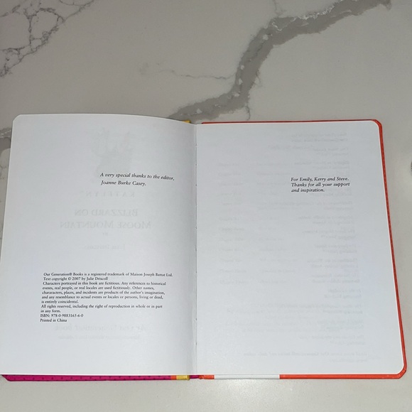 Hardcover Book Our Generation Blizzard on Moose Mountain Featuring Katelyn - Picture 6 of 10